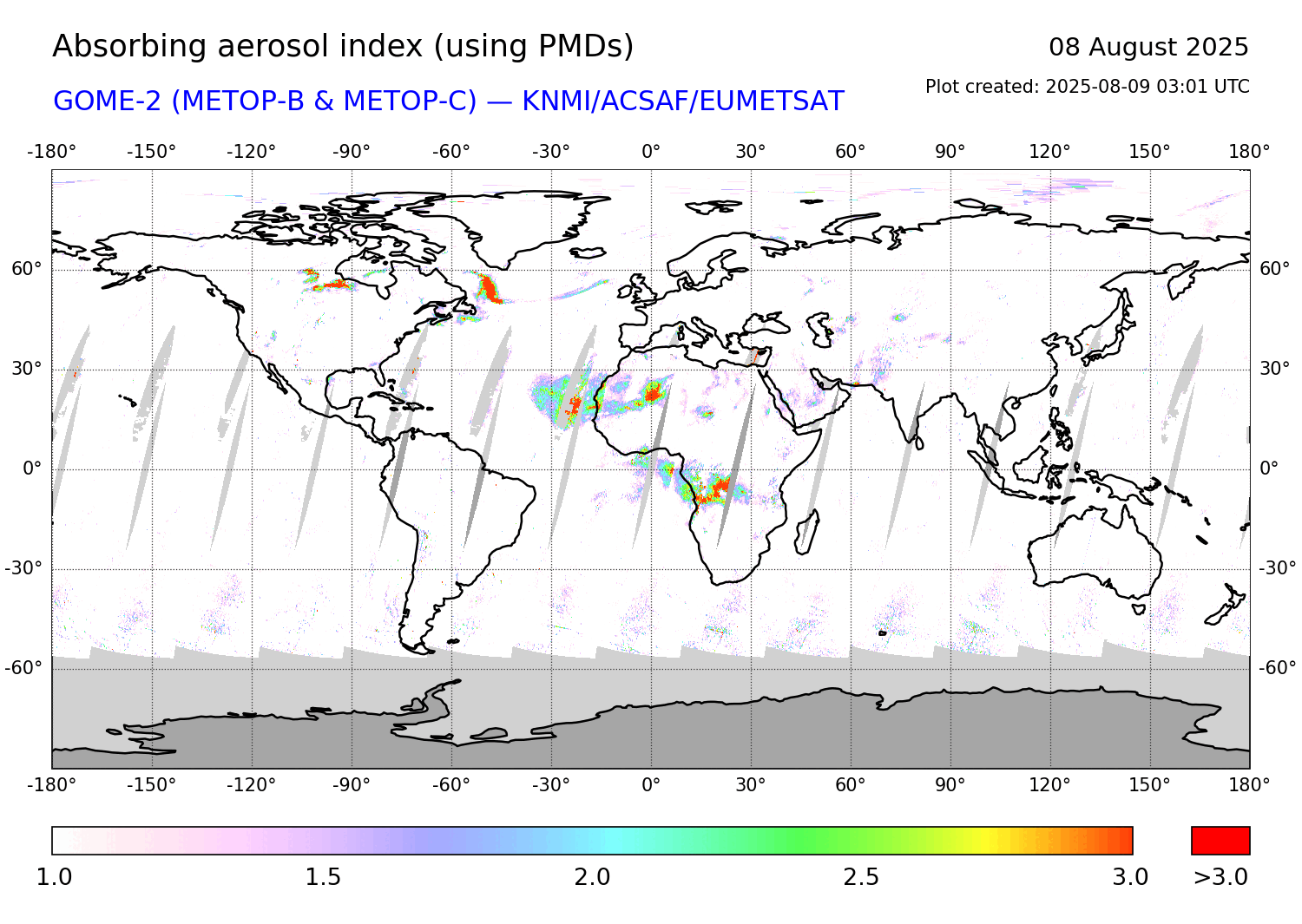 GOME-2A/B/C PMDs AAI of 08 August 2025