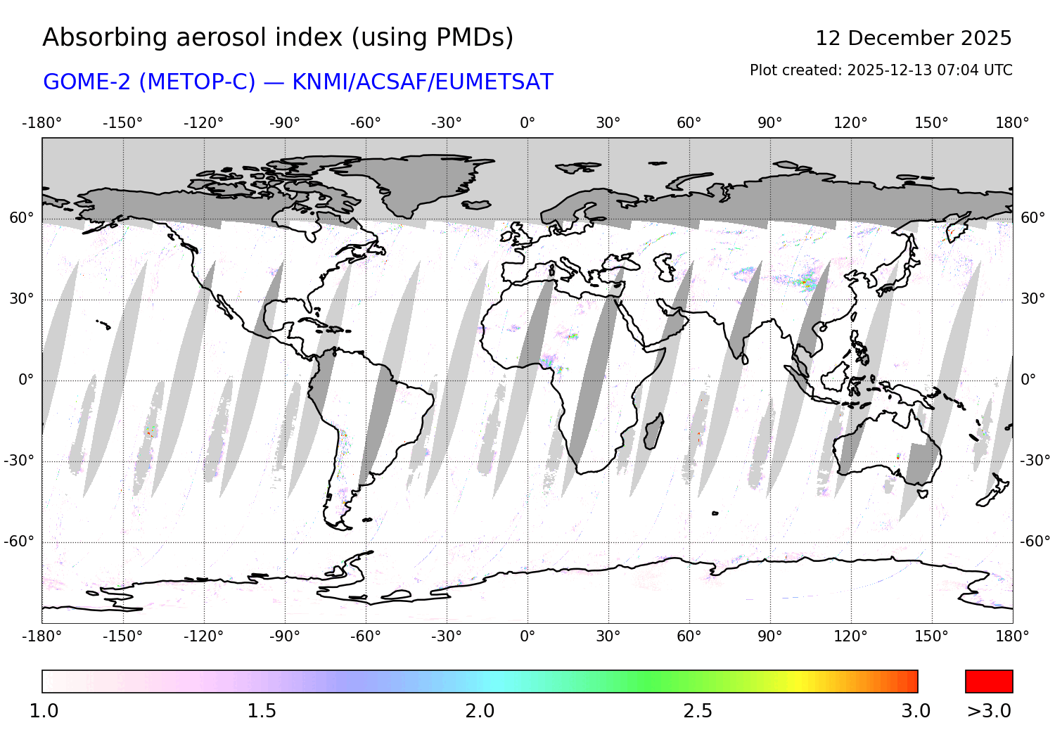 GOME-2C PMDs AAI of 12 December 2025