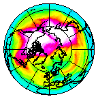 Ozone Field of 23 February 2007