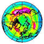Ozone Field of 25 December 2007