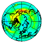 Ozone Field of 14 October 2008