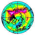 Ozone Field of 25 December 2008