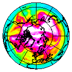 Ozone Field of 22 February 2009
