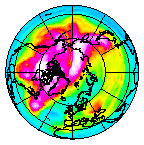 Ozone Field of 25 January 2010