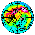 Ozone Field of 25 December 2012