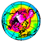 Ozone Field of 25 January 2013