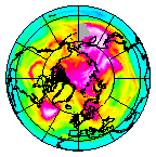 Ozone Field of 04 January 2015