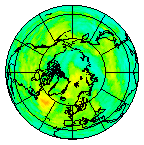 Ozone Field of 14 August 2016