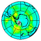 Ozone Field of 21 April 2013