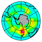Ozone Field of 27 May 2013