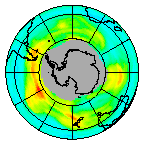 Ozone Field of 14 July 2013
