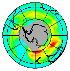 Ozone Field of 25 July 2013