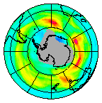 Ozone Field of 04 August 2013