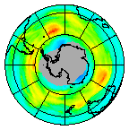 Ozone Field of 10 August 2013