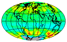 Ozone Field of 14 August 2013