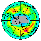 Ozone Field of 14 August 2013