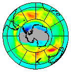 Ozone Field of 15 August 2013