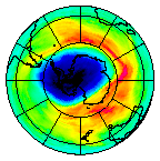 Ozone Field of 09 October 2013