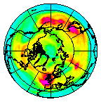Ozone Field of 25 December 2013