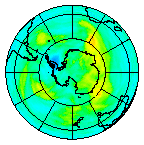 Ozone Field of 22 April 2014