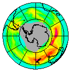 Ozone Field of 23 July 2014