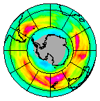 Ozone Field of 13 August 2014