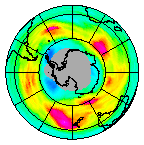 Ozone Field of 15 August 2014