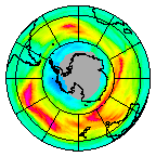 Ozone Field of 17 August 2014