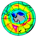 Ozone Field of 22 August 2014