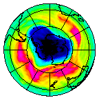 Ozone Field of 29 September 2014