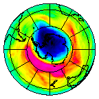 Ozone Field of 25 October 2014