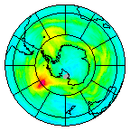 Ozone Field of 25 April 2015