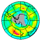 Ozone Field of 15 August 2015