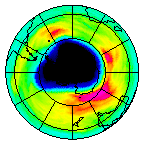 Ozone Field of 03 October 2020