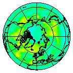 Ozone Field of 25 August 2007