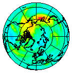 Ozone Field of 13 October 2008