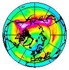 Ozone Field of 25 December 2008