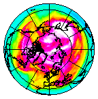 Ozone Field of 25 February 2009