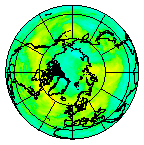 Ozone Field of 14 August 2009