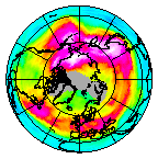 Ozone Field of 13 January 2010