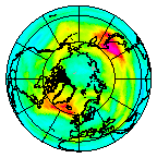 Ozone Field of 25 November 2011