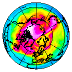 Ozone Field of 25 January 2013