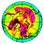 Ozone Field of 25 April 2016