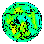 Ozone Field of 14 August 2016