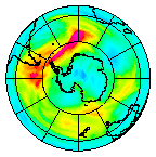 Ozone Field of 23 July 2002
