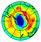 Ozone Field of 15 October 2002