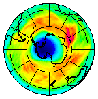 Ozone Field of 20 October 2002