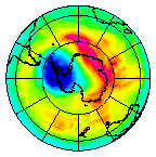 Ozone Field of 25 October 2002