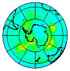 Ozone Field of 31 March 2003