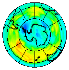 Ozone Field of 07 August 2003
